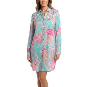 Lilly Pulitzer Captiva Tunic Jellies be Jammin M
Cotton Resort Tropical Cruise